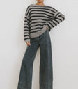 dark wash baggy denim
