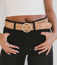 Faux fur belt
