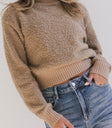 tan knit sweater