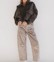 zip up in charcoal with pockets