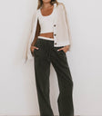 grey sweatpants with drawstring