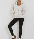 STITCHED ZIP UP HOODIE