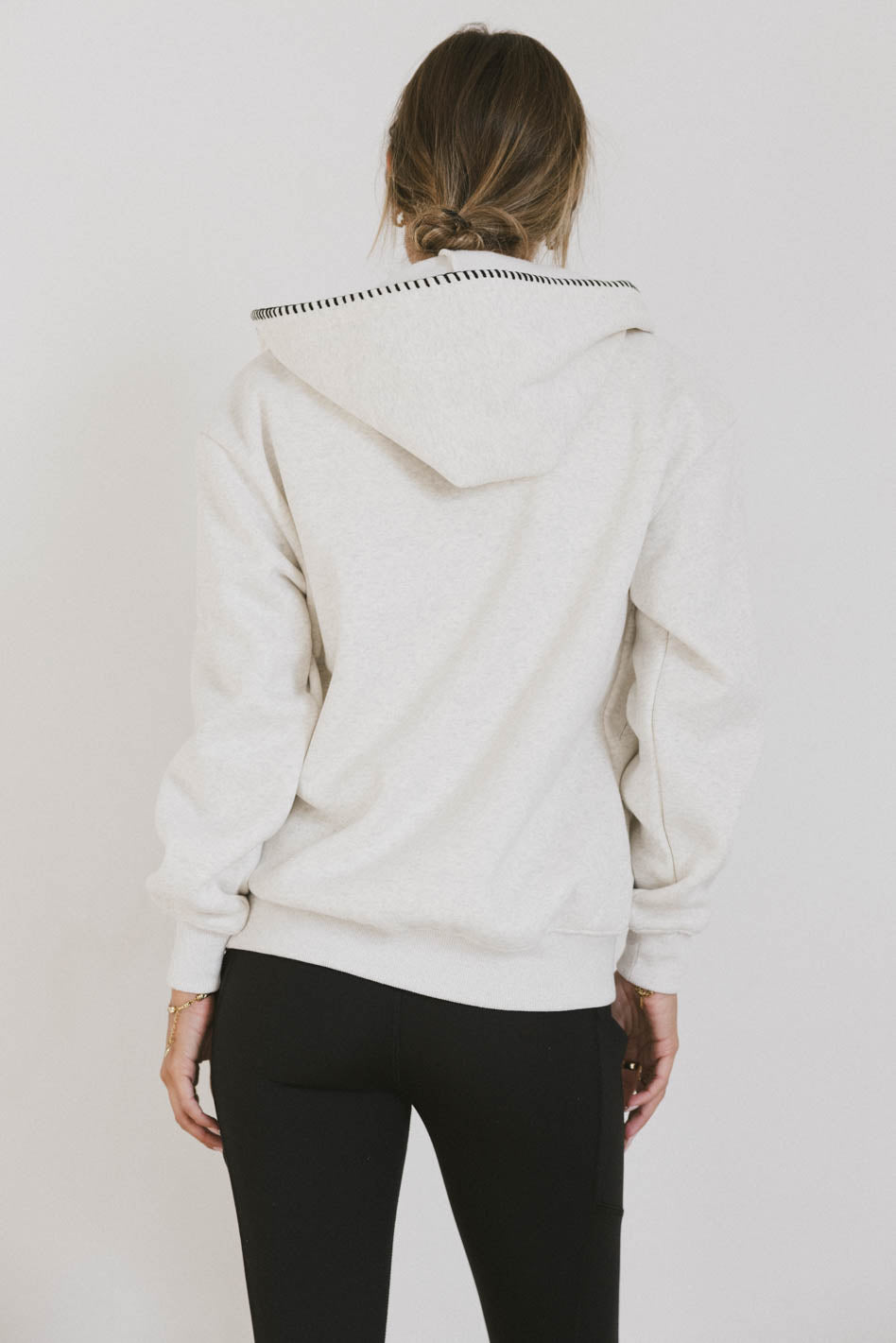 HOODIE WITH STITCH DETAIL