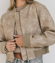 leather jacket in tan
