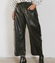 black leather pants