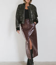 black bomber jacket