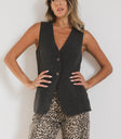 TWEED VEST IN GREY