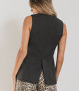 SLIT TWEED VEST