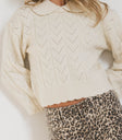 COLLARED KNIT SWEATER