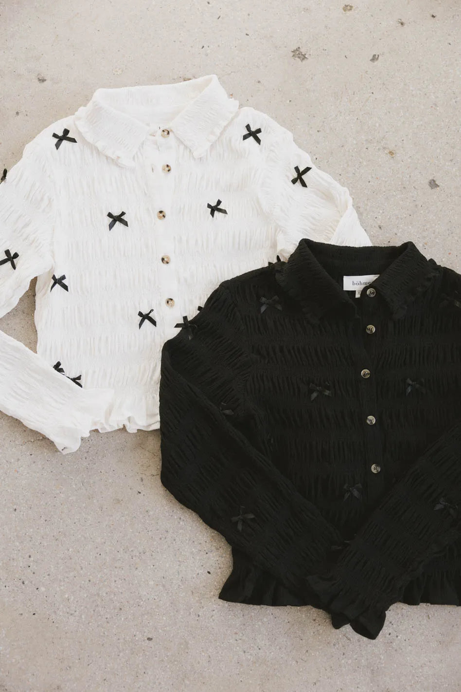 Button up blouse in cream