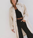 sherpa detail coat