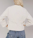 Plain color jacket in cream