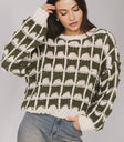 textured knit sweater
