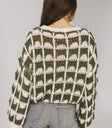 knit patterned sweater