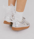 White bow socks