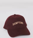 Hamptons Baseball Cap in Burgundy
