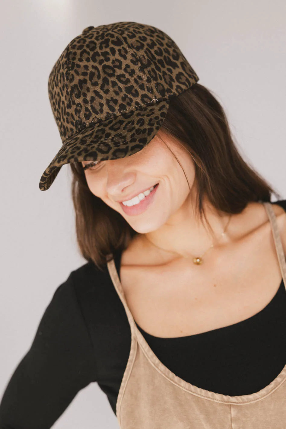 Leopard print hat