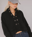 black collared sweater