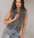 ribbed sweater vest