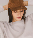 Suede baseball hat