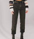 CUFFED DENIM JEANS