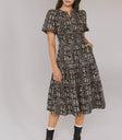 Sandra Smocked Waist Midi Dress