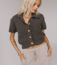 grey cardigan