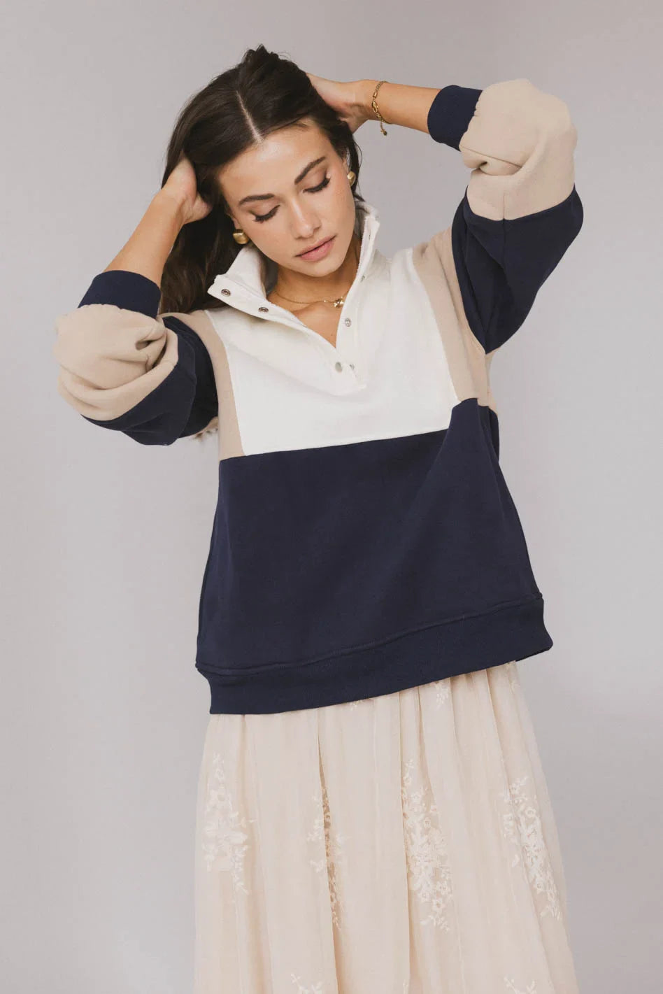 Knit jacket in multi color