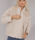 corduroy jacket with sherpa detailing