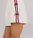 shorts with red bow ties