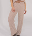 ribbed striped elastic waist bottoms