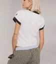 Plain color top in white