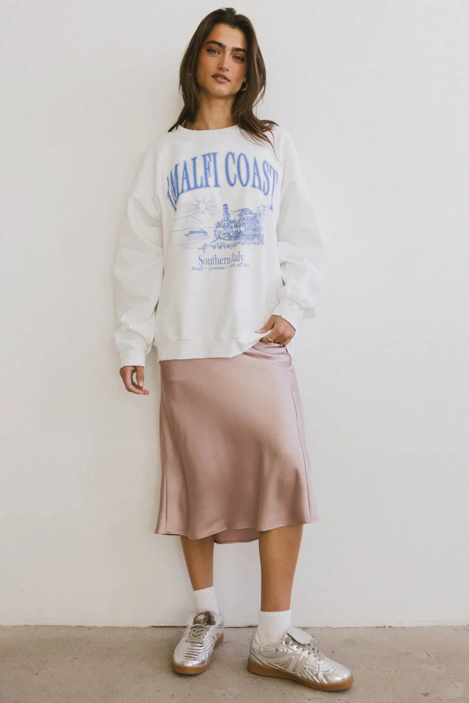 Oversized sweatshirt in white