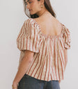 Short sleeves top in cream
