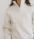 Half zip sweater in grey
