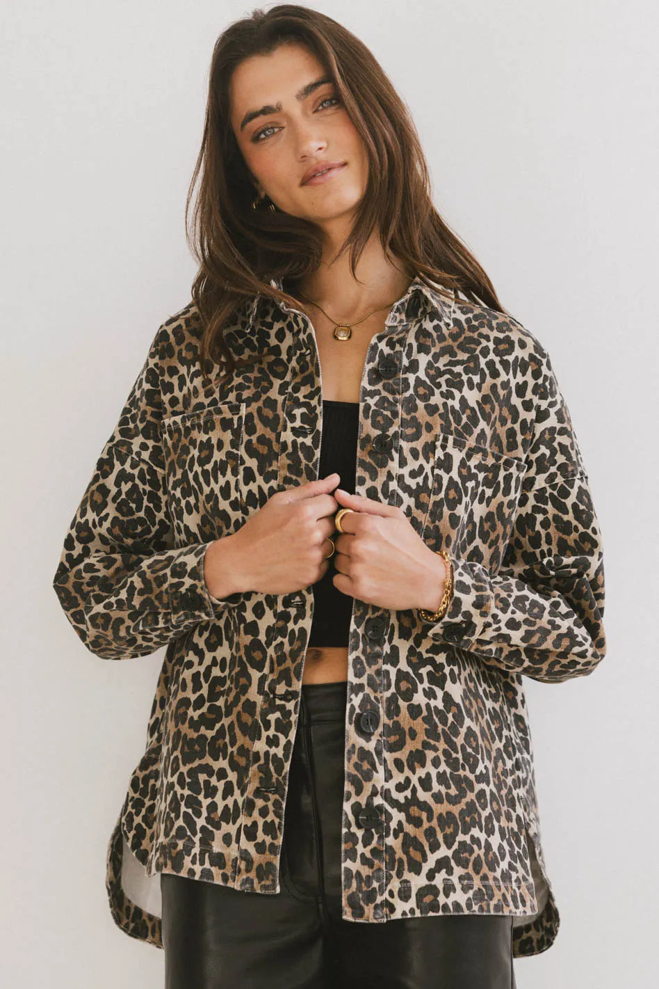 Leopard print jacket