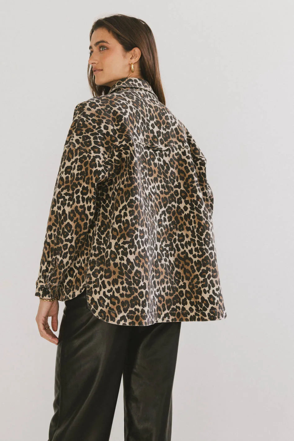 Jacket in leopard print