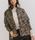 Leopard print jacket in brown