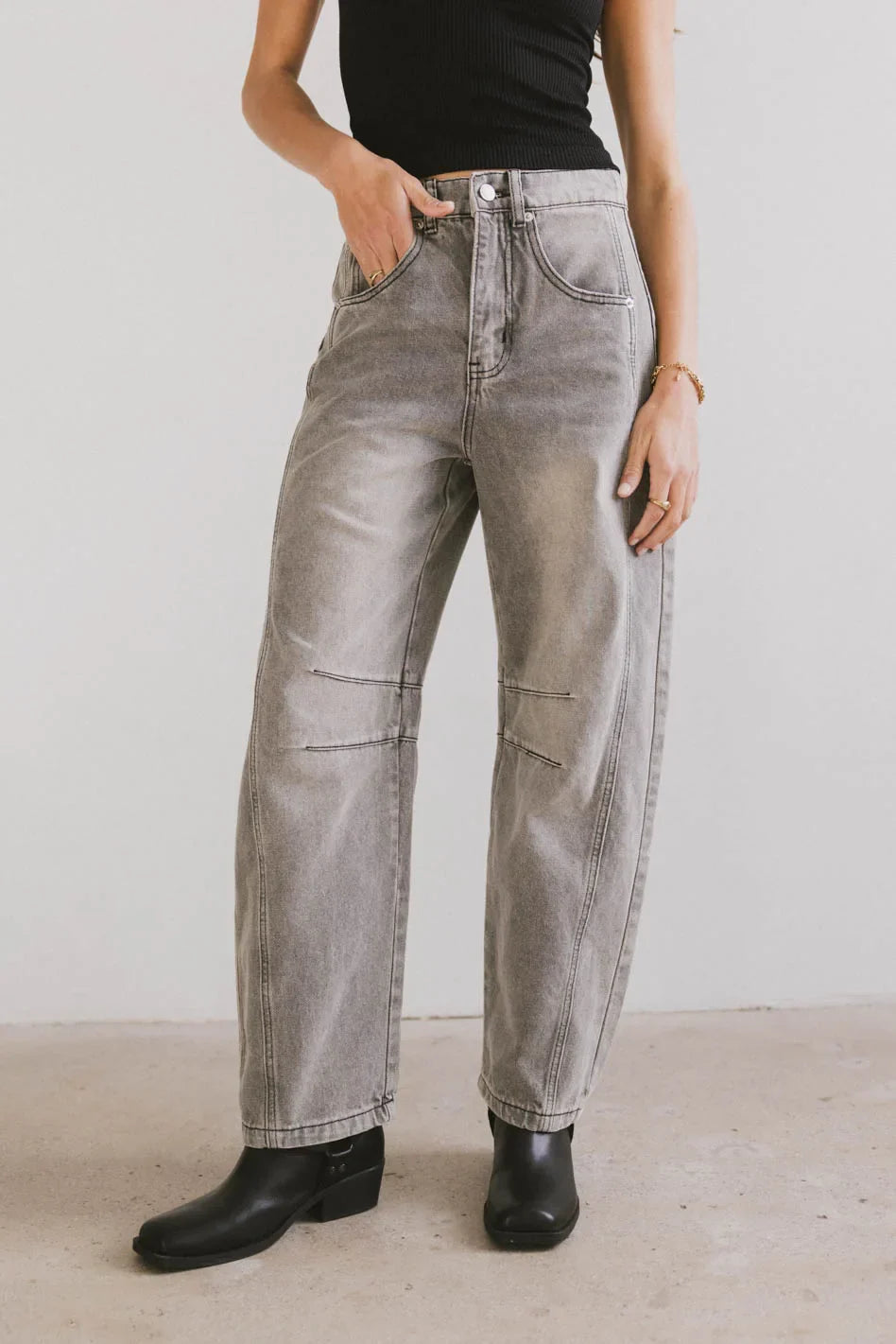 Two hand pockets denim