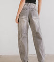 Grey barrel jeans