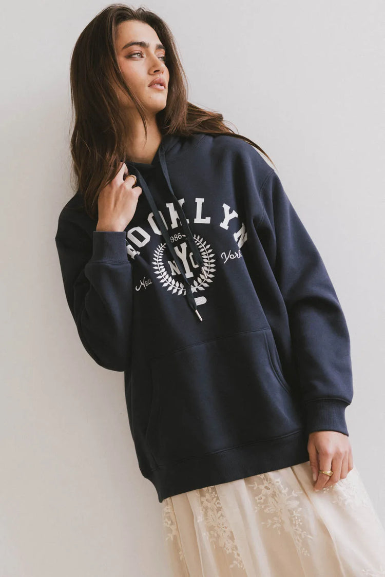 Navy hoodie