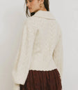 Long sleeves sweater in cream