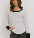 Long sleeves top in white