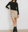 LONG SLEEVE KNIT TOP IN BLACK