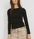 Quinlen Vegan Leather Mini Skirt in Tan