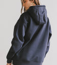 navy blue hoodie