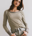 ribbed top in sage