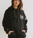 black graphic hoodie