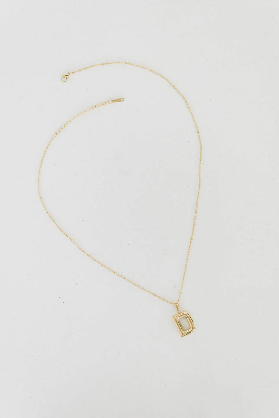 D letter necklace