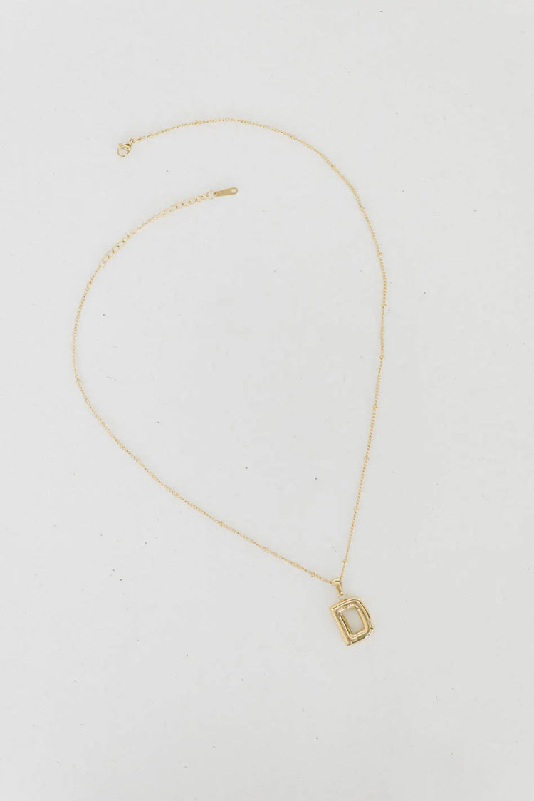 D letter necklace